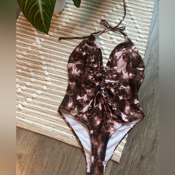 One Piece Bathing Suit • Small • Tie Dye Swim Suit - Picture 2 of 4